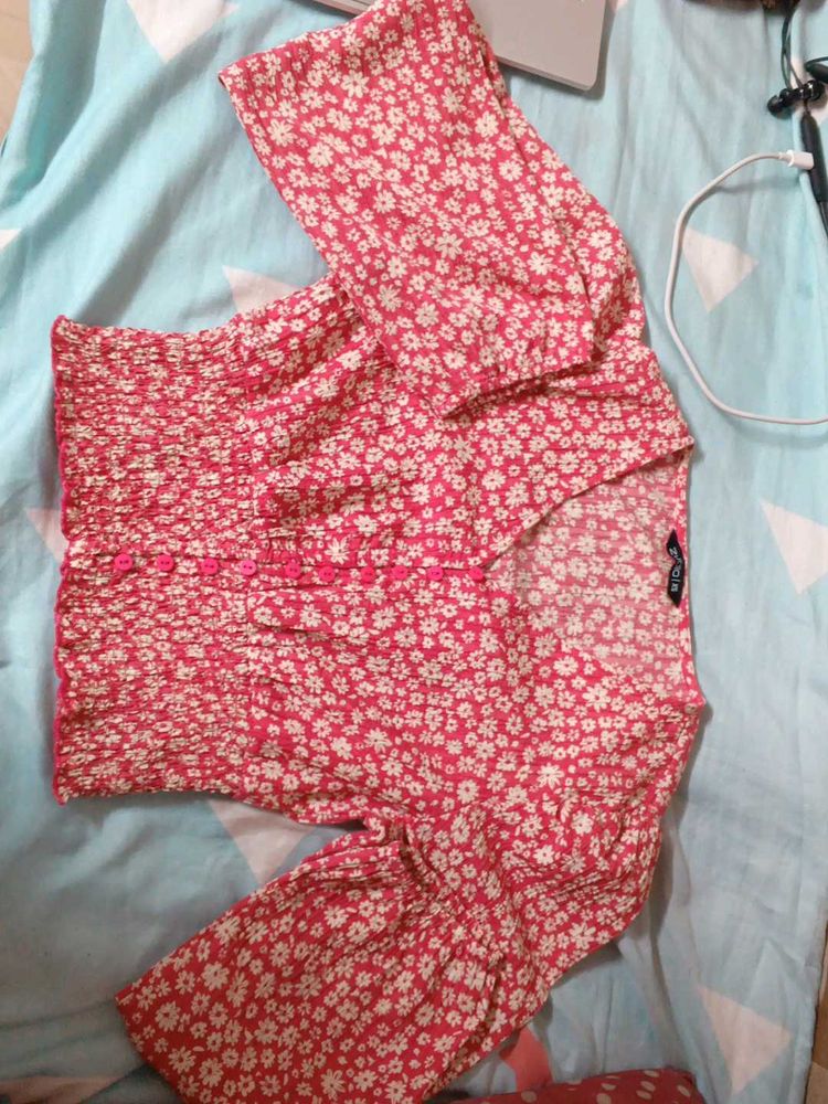 Beautiful Pink Crop Top