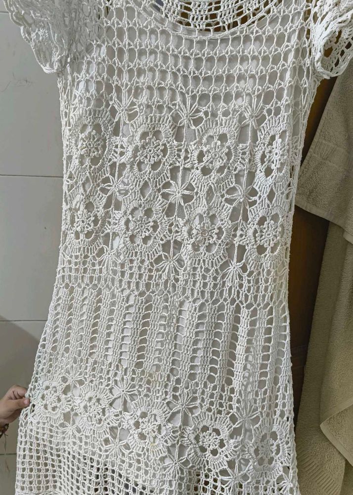 Crochet Dress With Slip Inside