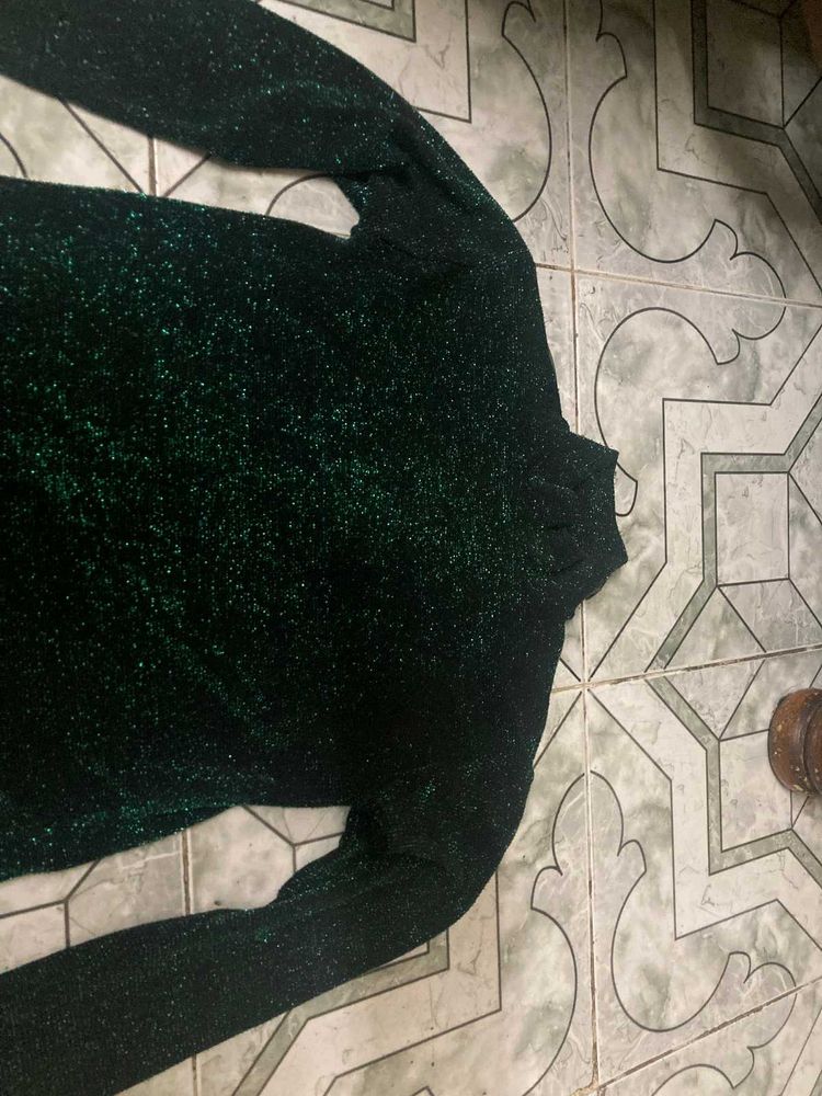 Green Shimery Top
