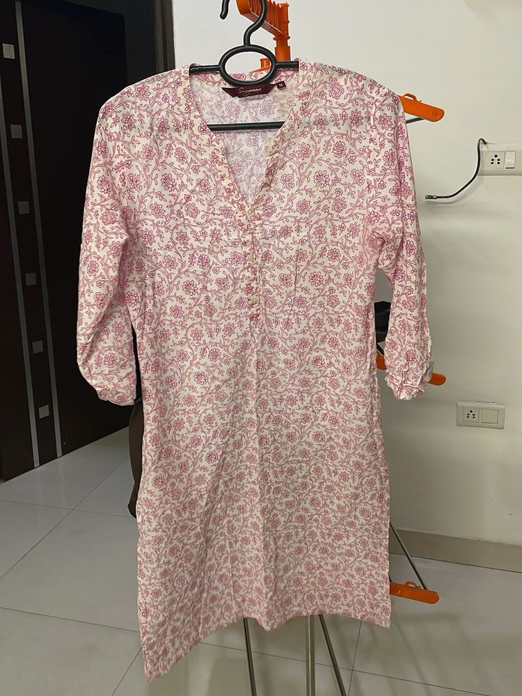 Floral Print Kurta