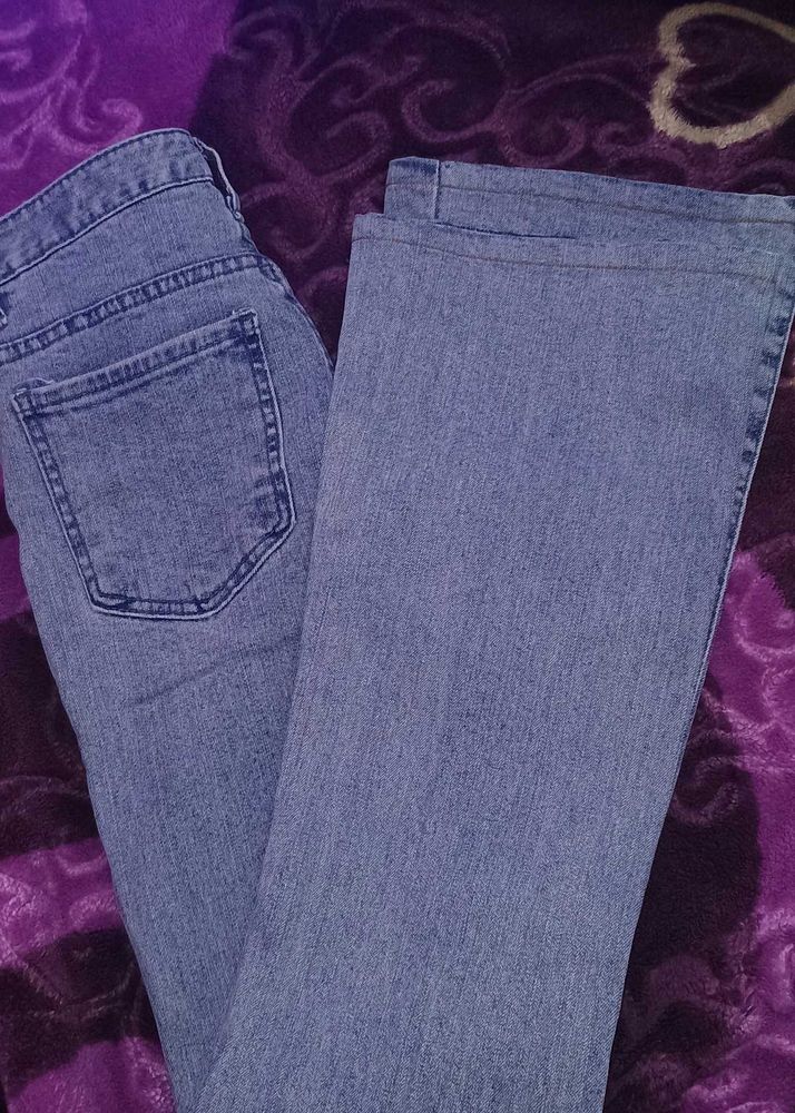 Boot Cut Light Faded Blue Jeans