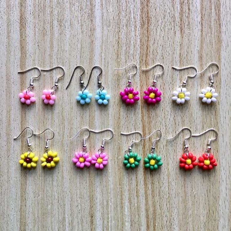 Flower Drop Earrings