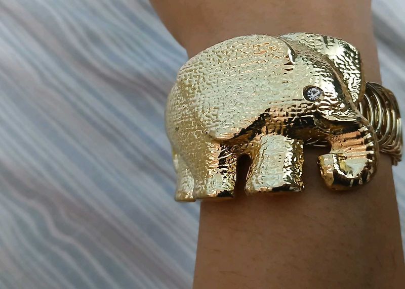 Elephant 18K Gold Plated Bracelet