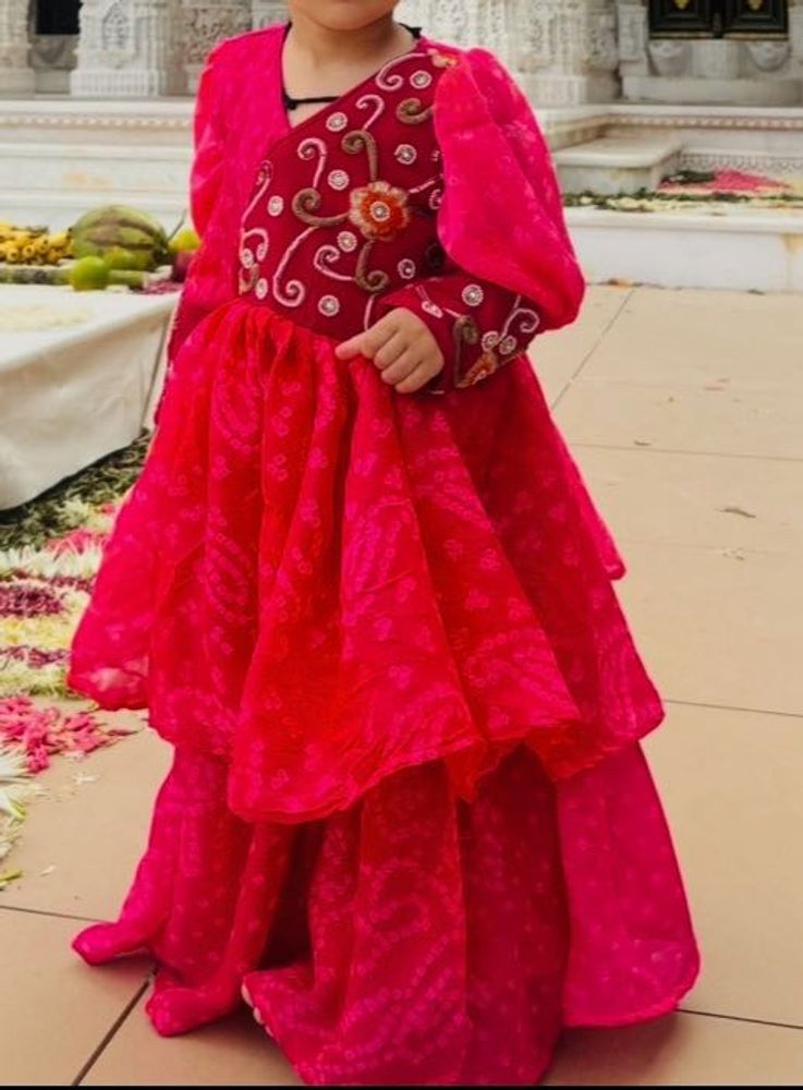 Elegant Pink  Ethnic Dress