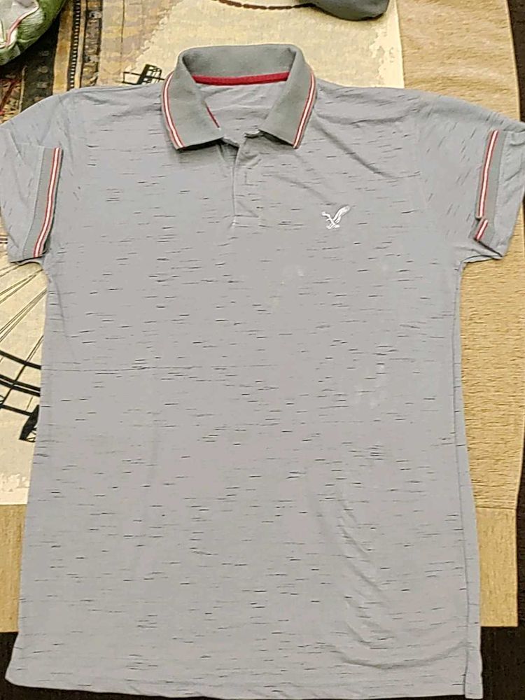 Gray Polo T-Shirt