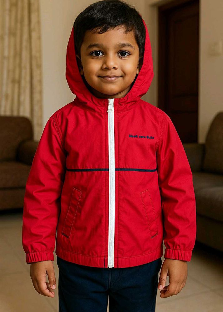 Noeil aime BeBe Red Hooded Jacket – Size 3 years