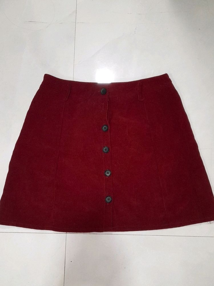 Maroon Skirt