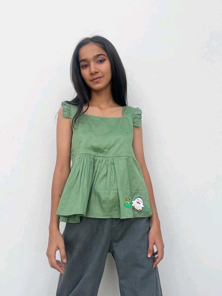 Cute Green Top