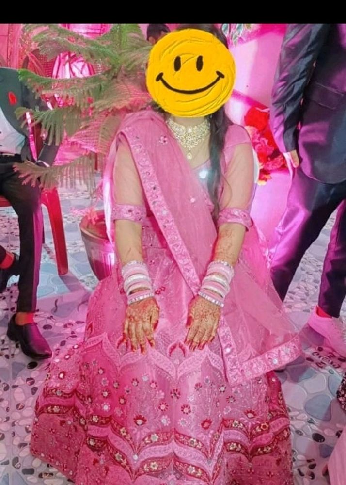 Heavy Cancan Bridal Lehenga For Wedding