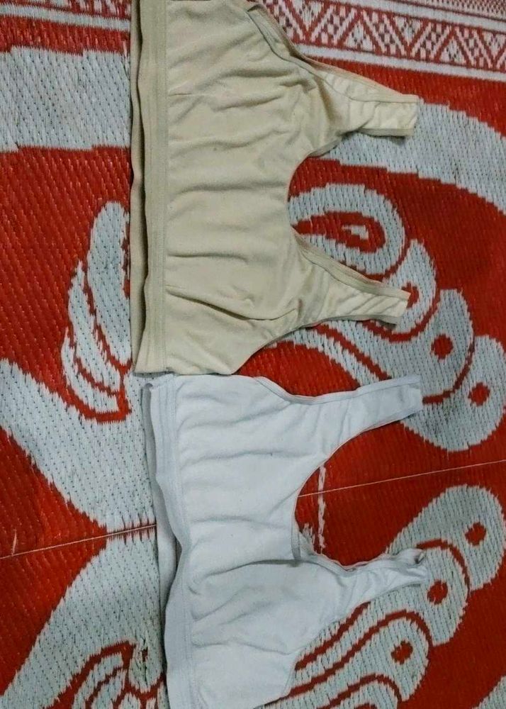 Comfortable Bras - Beige and White