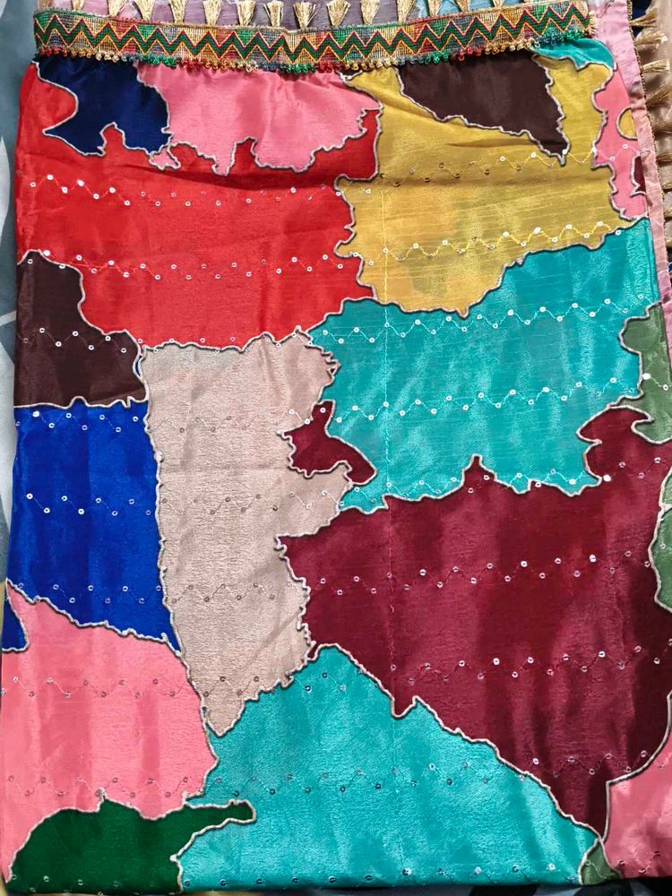 Multi Colour Sequence Work Saree