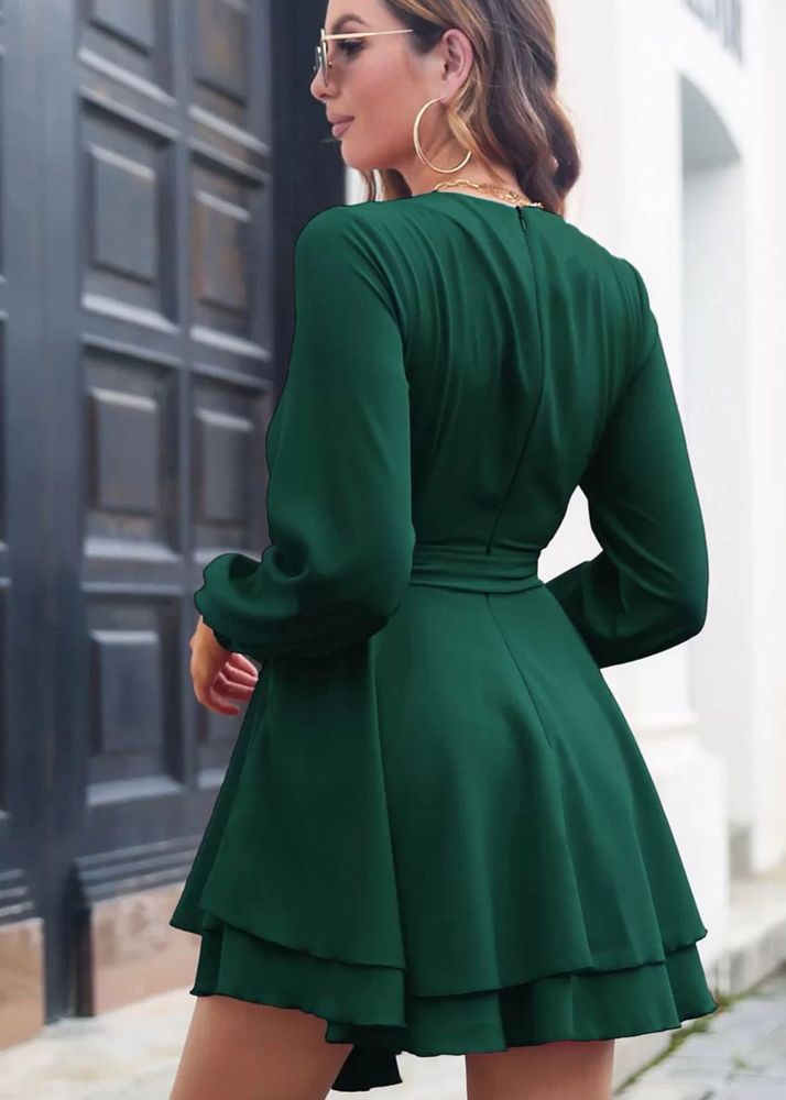 Emerald Green Mini Dress