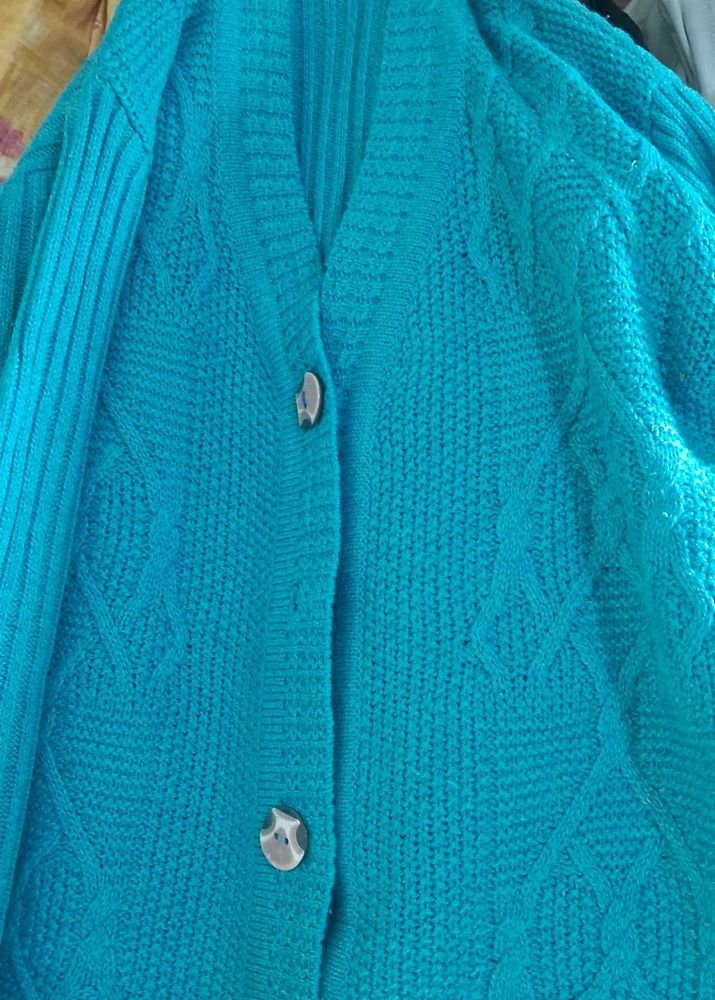 Stylish Blue Cardigan