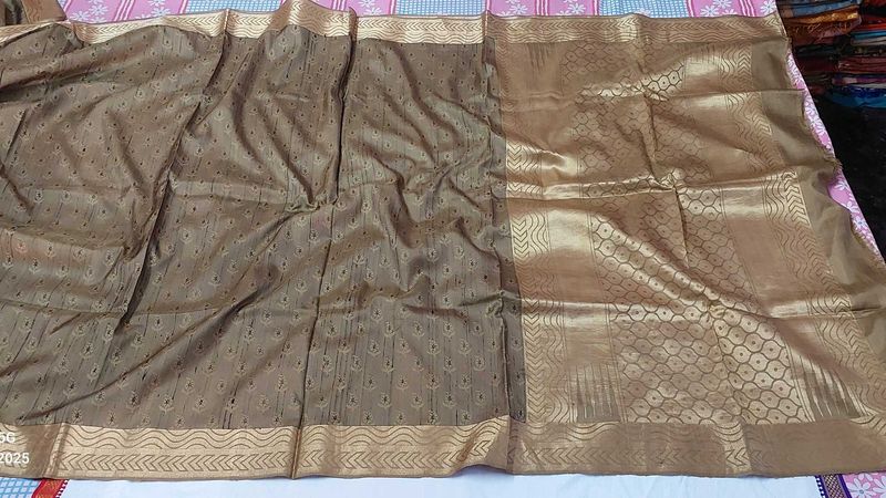 Elegant Brown Silk Saree