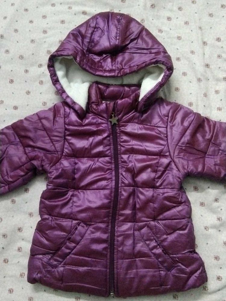 Cute Purple Puffer Jacket