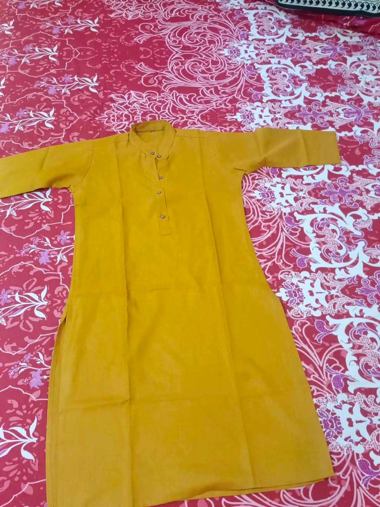 Mustard yellow Kurta