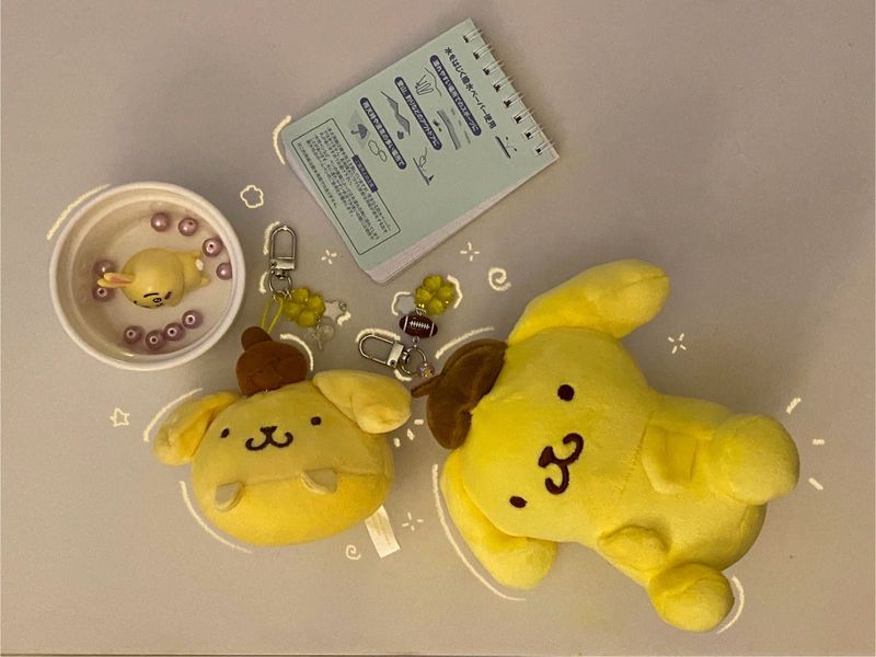 Pompompurin Plush Keychains!!