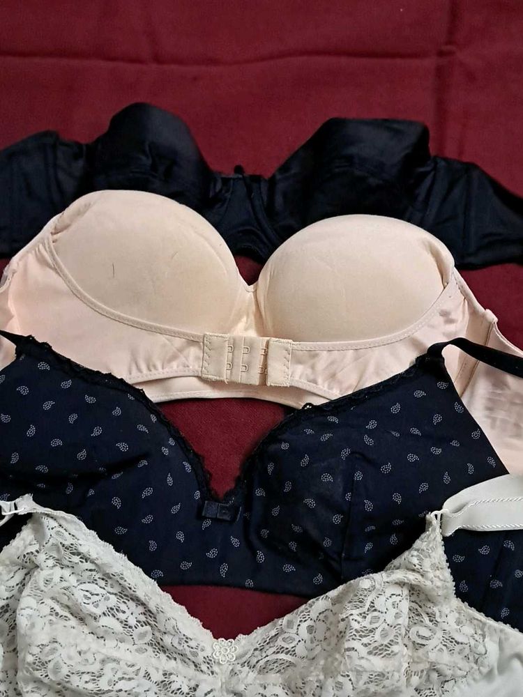 combo Of Four Imported Fabric Bra