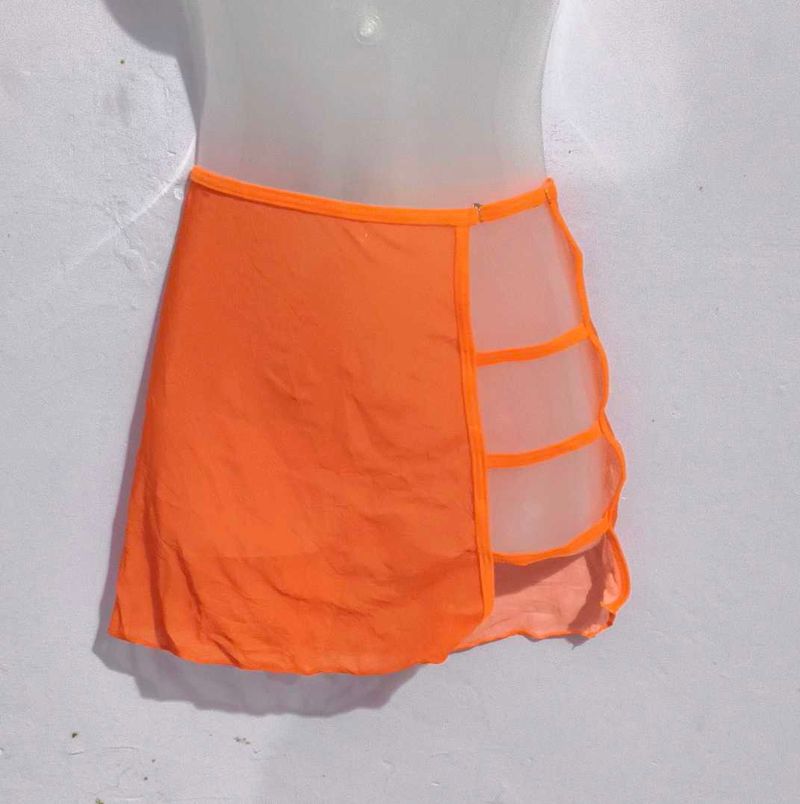 Orange Mini Skirt
