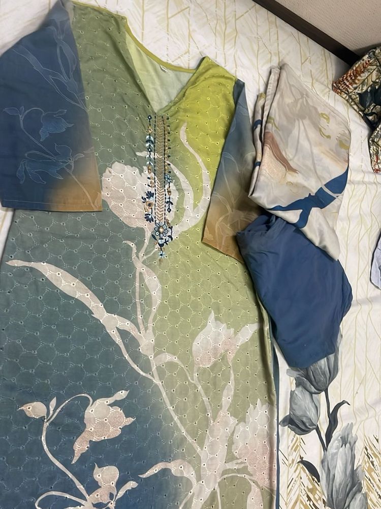 Elegant Chicken Cotton Lining Kurta Set