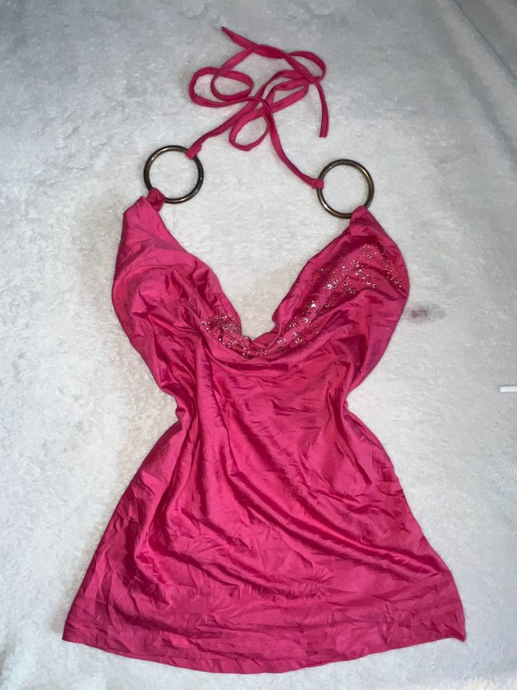 Pink Halter Top