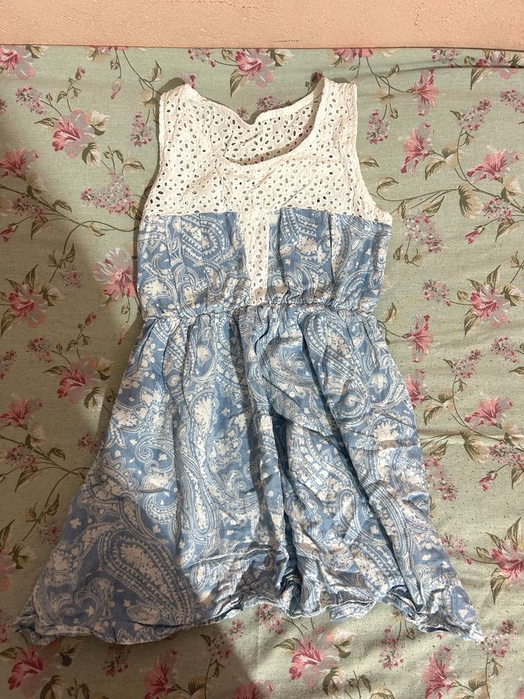 Cute Blue &amp; White Dress