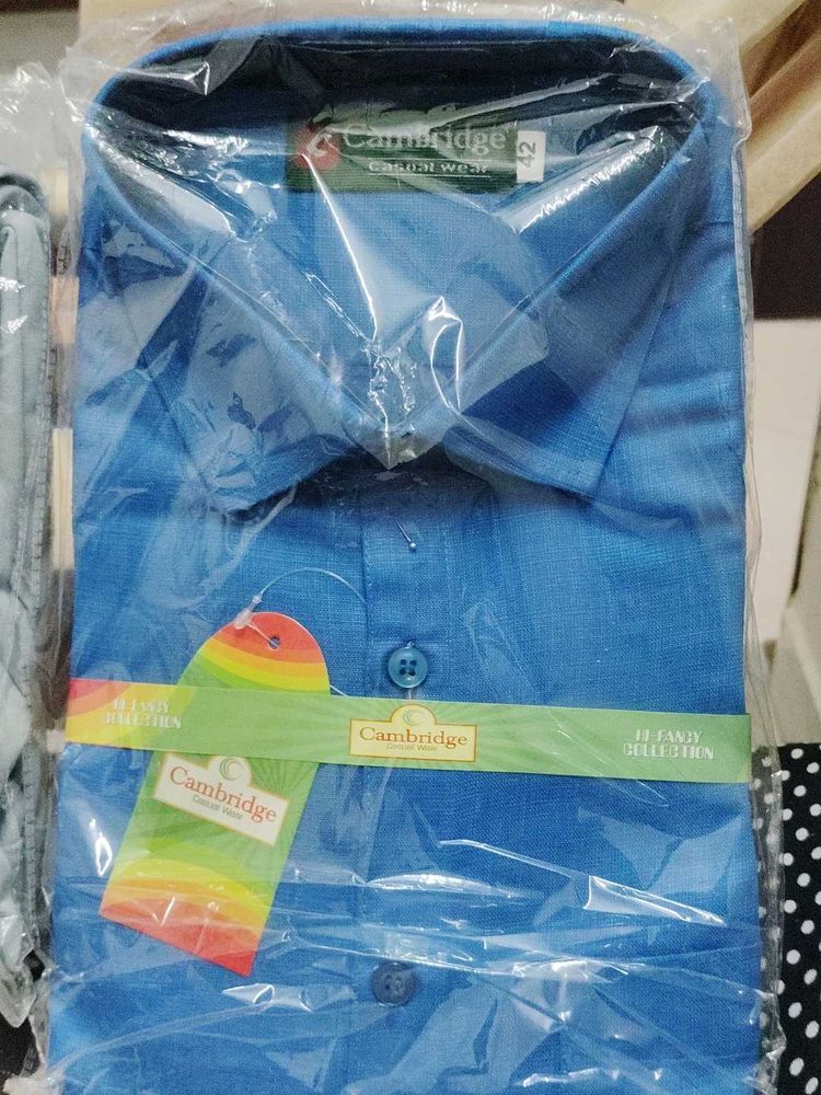 Cambridge Blue Casual Shirt