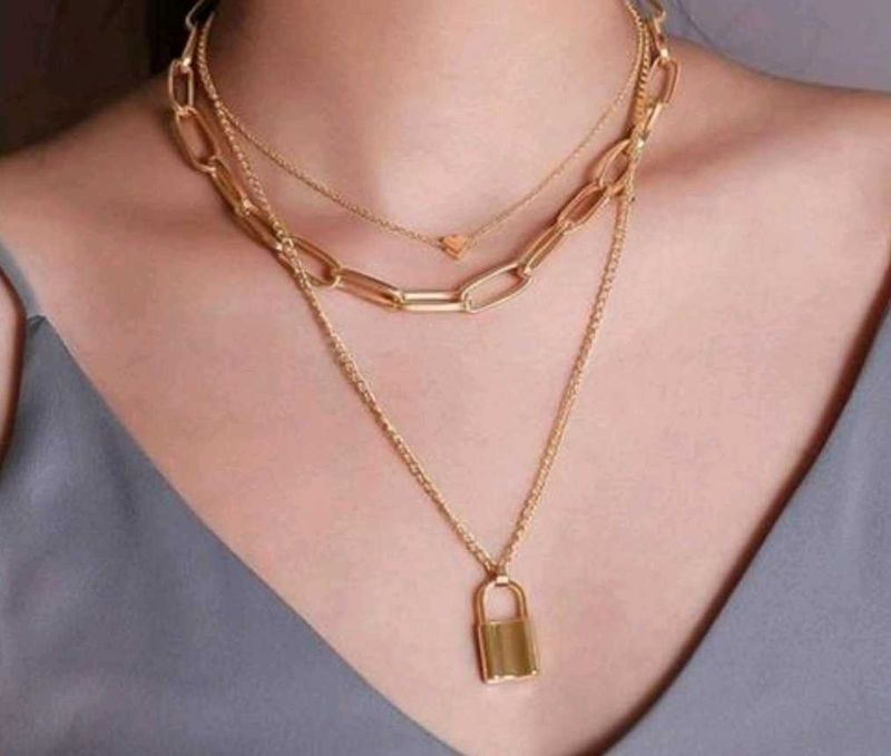 ⛓️Elegant Roman Layered Pendant Necklace