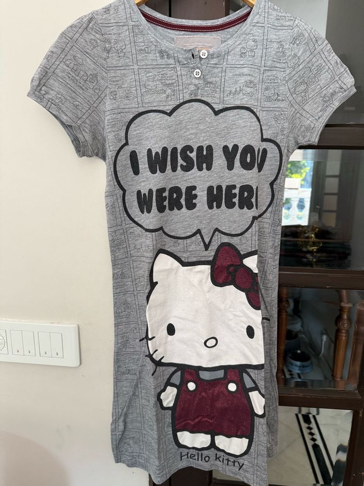Hello Kitty Graphic T-Shirt Dress