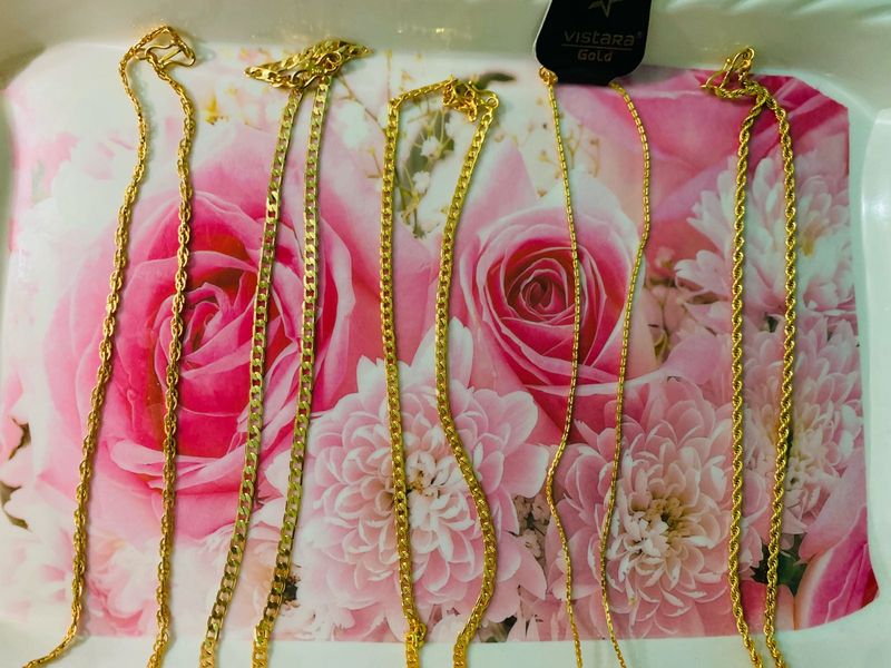 5 Gold Plated Chains