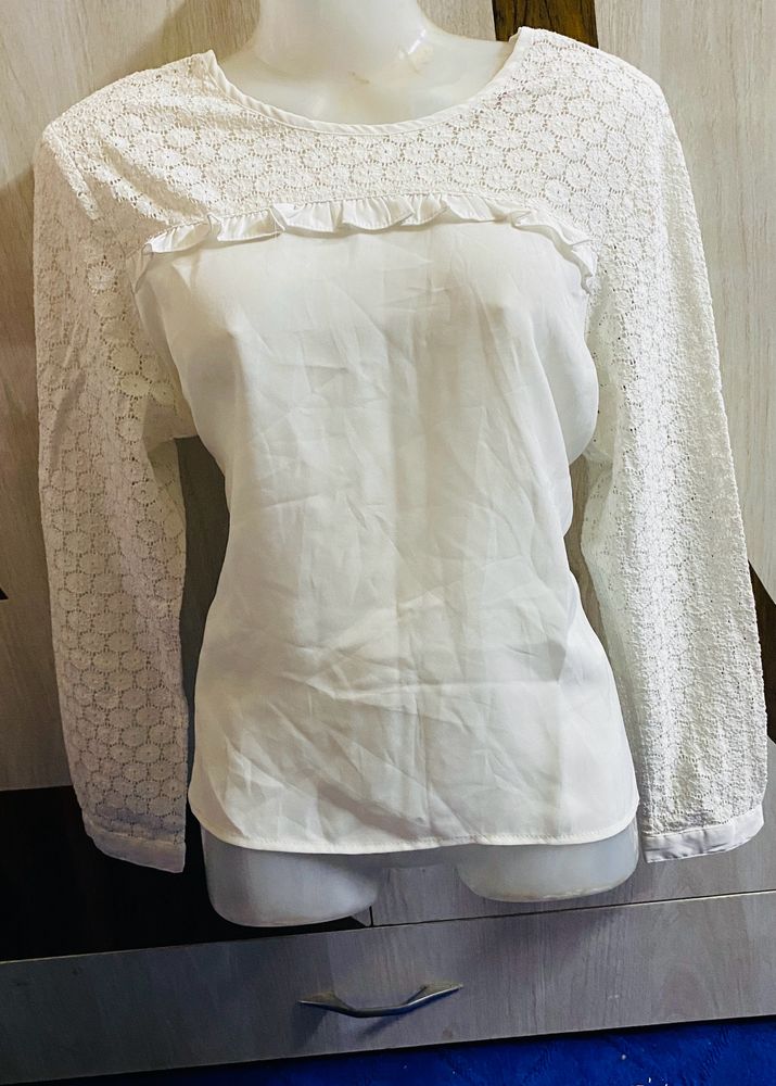 White Translucent Top