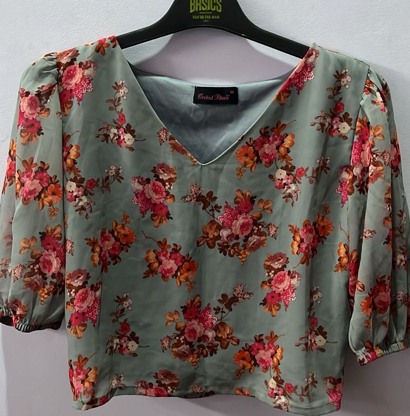Orchid Blues Women’s Crop Top
