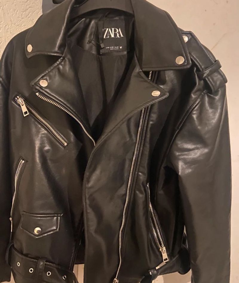 Zara leather jacket
