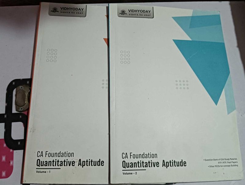 CA Foundation Quantitative Aptitude - Volumes 1 &amp;