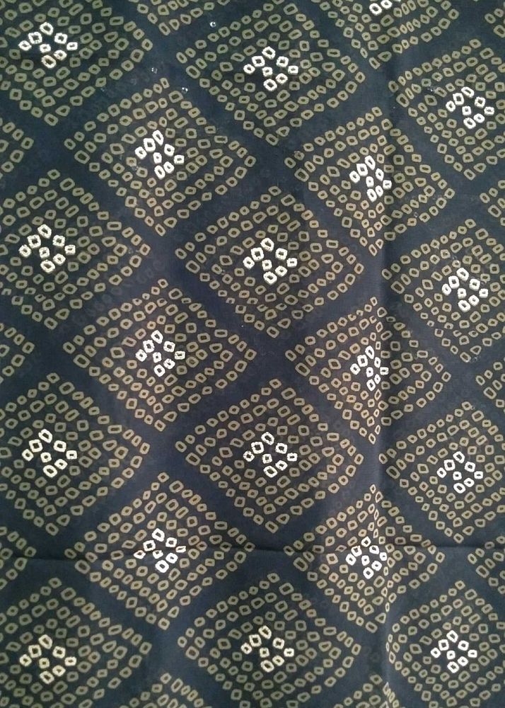 Black Printed Saree