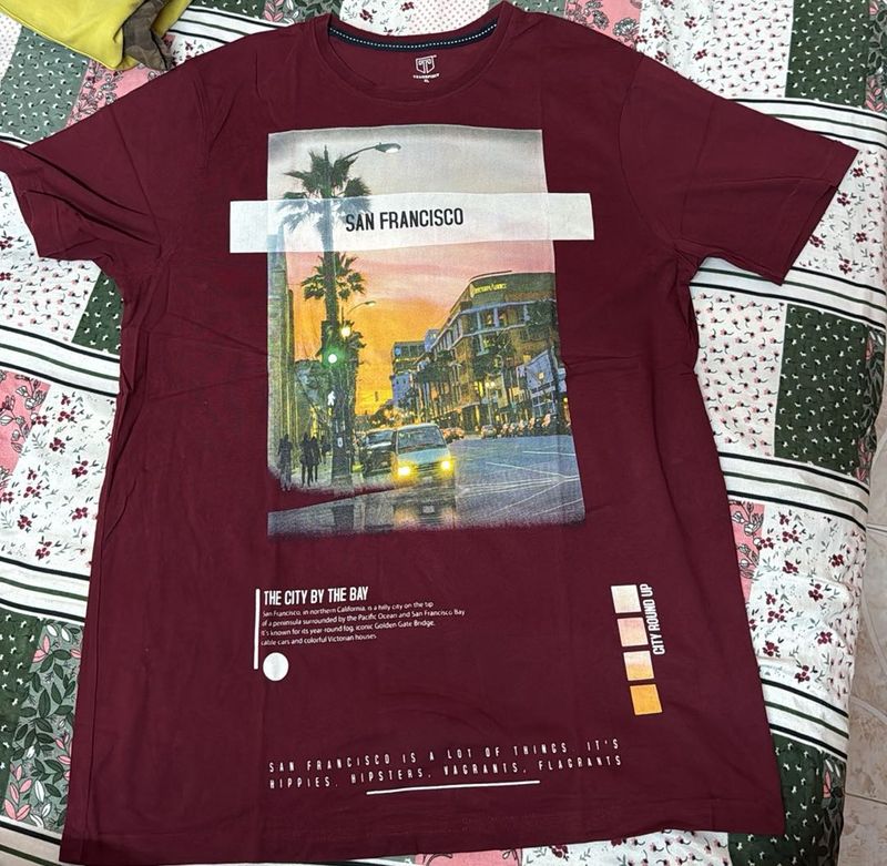 Maroon San Francisco Graphic Tee