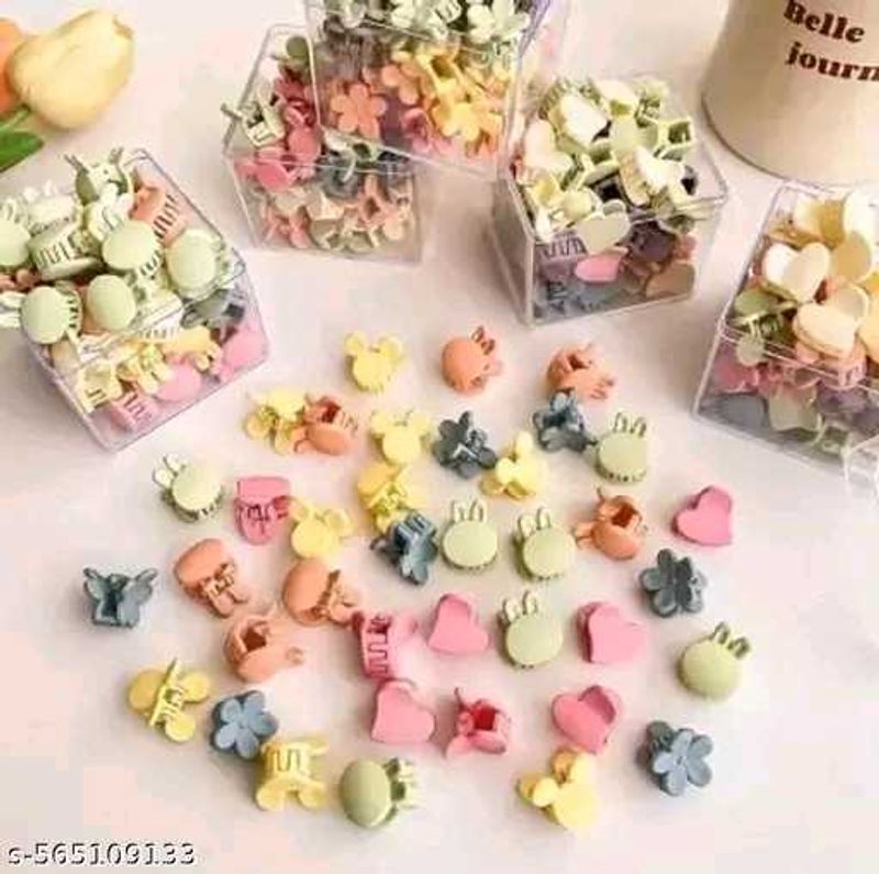Pack of 30 Mini Cute Hair Claw Clips for Girls &amp; W