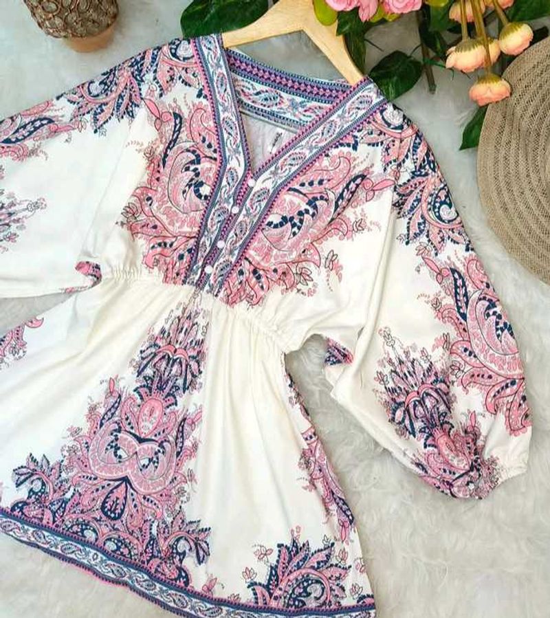 Boho Chic Paisley Top