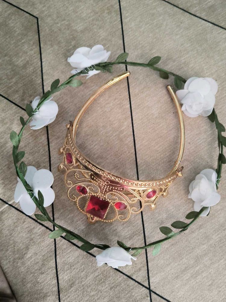 Gold Crown Headband and Tiara