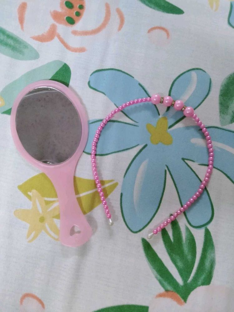 Girls Designer Hairband And Dressup Mirror 🪞