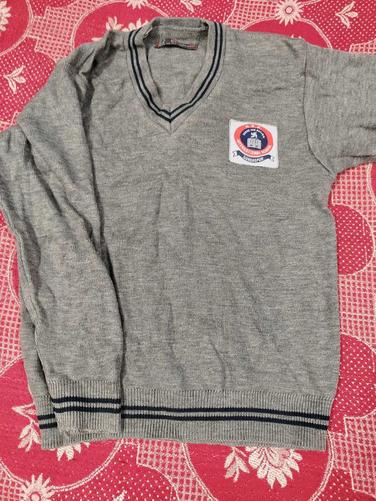 ⁵ Grey School Uniform Sweater