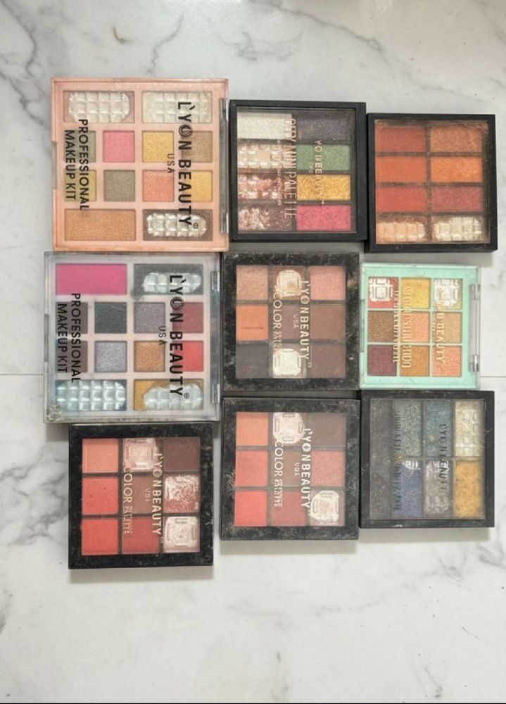 Lyon Beauty Broken eyeshadow Palettes Set Of 9