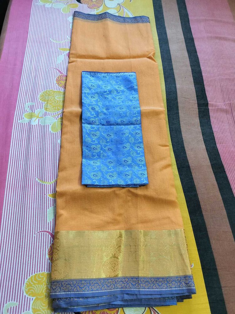 New Saree With Blouse piece