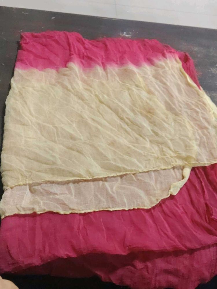 Pink &amp; Yellow Dupatta