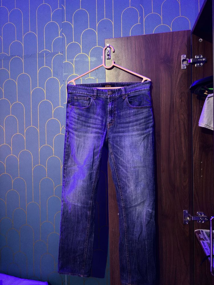 Blue Denim Jeans(Vintage Style)