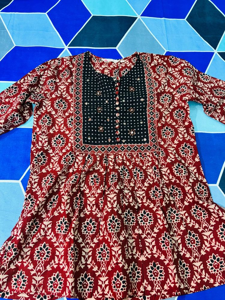 Ethnic Print Kurta