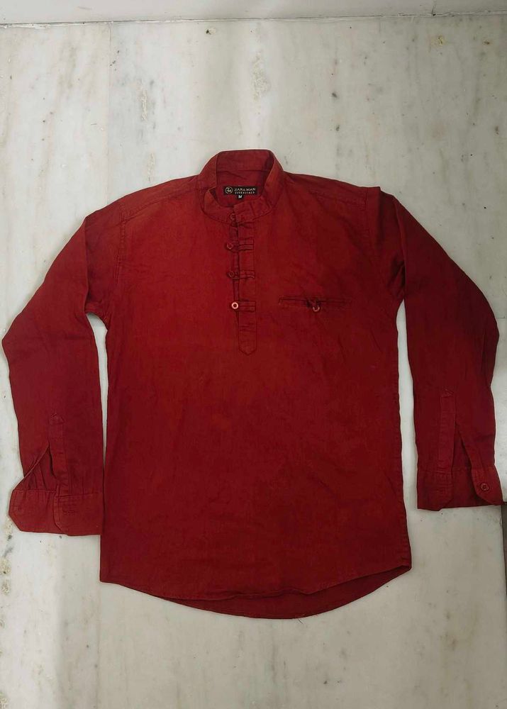Red Casual Kurta