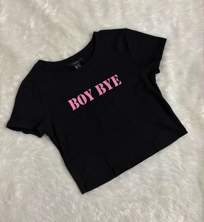 Forever21 Black Crop Top