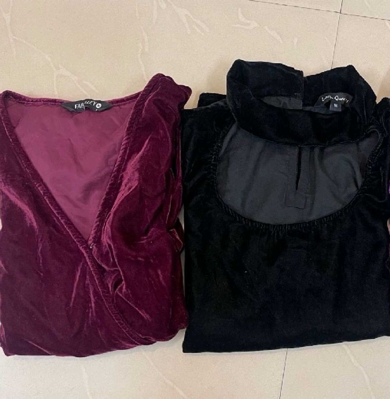 Combo Velvet 2 Tops