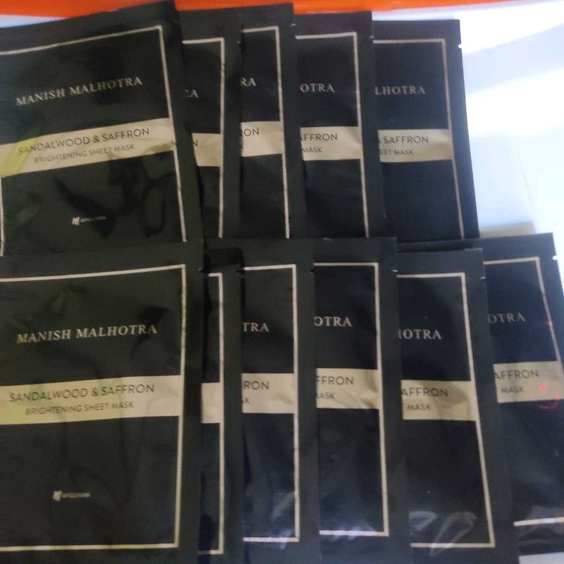 (Pack Of 11)Manish Malhotra Sheet Mask